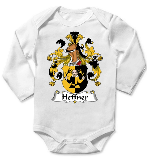 Heffner Family Crest German Family Crests Long Sleeve Baby One-Piece