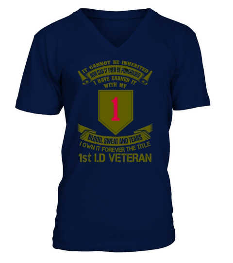 1st Infantry Division Veteran Shirt The Big Red One Veteran V-Neck T-shirt