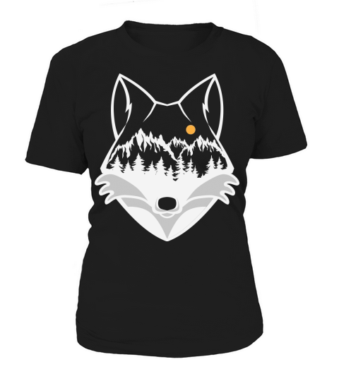 Vintage nation landscape fox Women's T-Shirt
