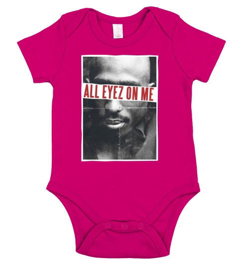 Tupac all eyez on me gift Short Sleeve Baby One-Piece