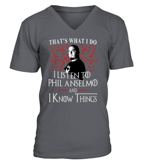 Phil Anselmo I KNOW THINGS V-Neck T-shirt
