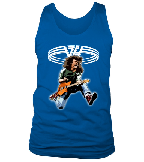 Rip Eddie Van Halen playing Guitar Tank Top Unisex