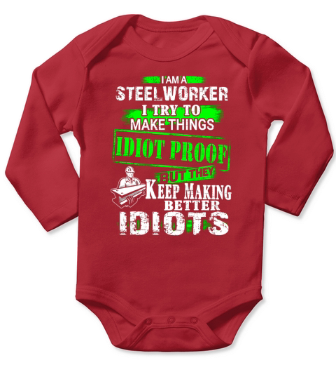 Steelworker Exclusive Shirts Long Sleeve Baby One-Piece