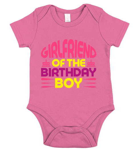 Girlfriend of the birthday boy Short Sleeve Baby One-Piece