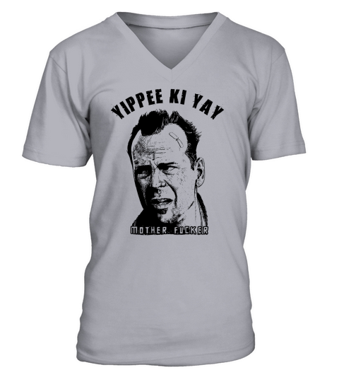 Yippee Ki Yay Mother F Cker Vintage V-Neck T-shirt