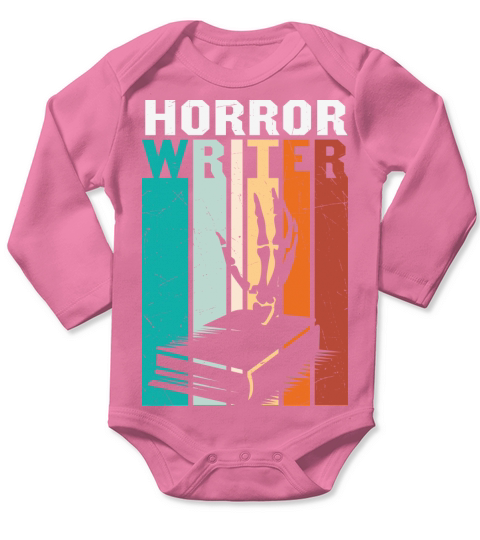 Funny Design Horror Writer Gift Long Sleeve Baby One-Piece
