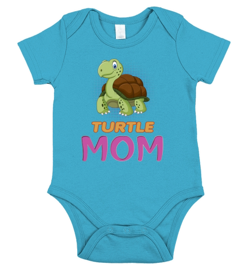 Im In Love With TURTLE Mom Short Sleeve Baby One-Piece
