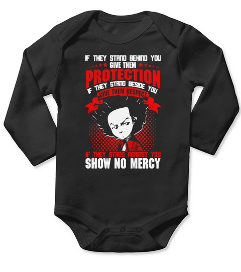 Tee Hee - Boondocks Show No Mercy Long Sleeve Baby One-Piece
