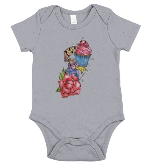 Eat me, Drink me! Short Sleeve Baby One-Piece