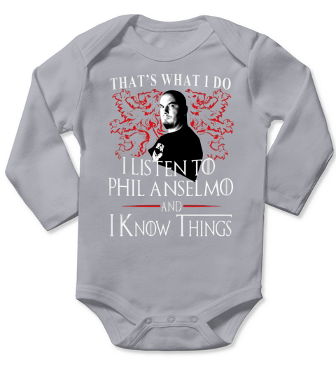 Phil Anselmo I KNOW THINGS Long Sleeve Baby One-Piece