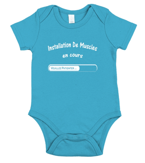 installation de muscles en cours Short Sleeve Baby One-Piece