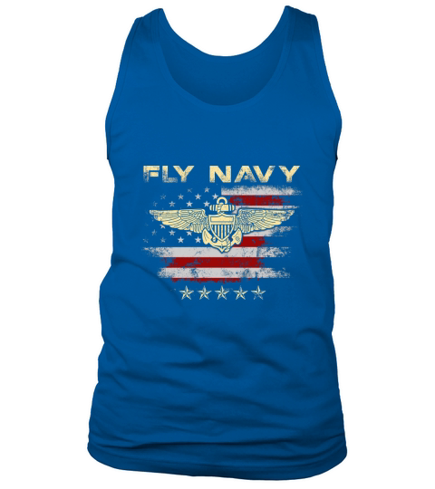 Fly Navy Classic Naval Officer Pilot Wings  - Unisex Long Sleeve Tank Top Unisex