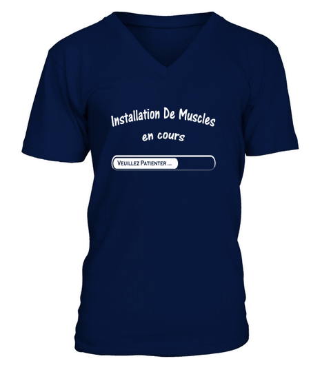 installation de muscles en cours V-Neck T-shirt