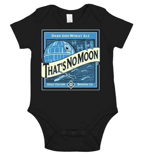 Thats-no-moon Short Sleeve Baby One-Piece
