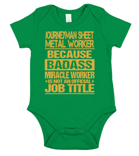 JOURNEYMAN SHEET METAL WORKER Badass Short Sleeve Baby One-Piece