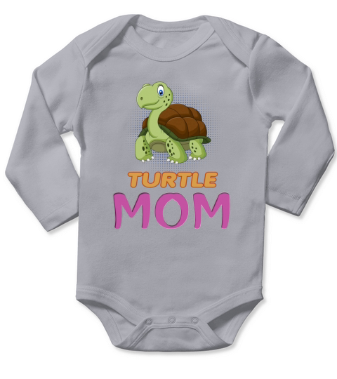 Im In Love With TURTLE Mom Long Sleeve Baby One-Piece
