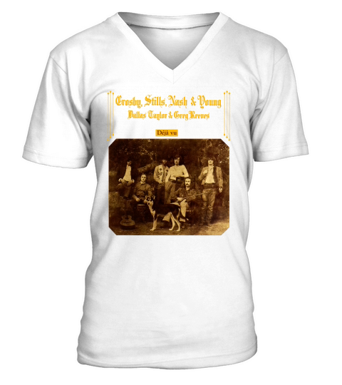 Crosby, Stills, Nash & Young - Deja Vu - T Shirt V-Neck T-shirt