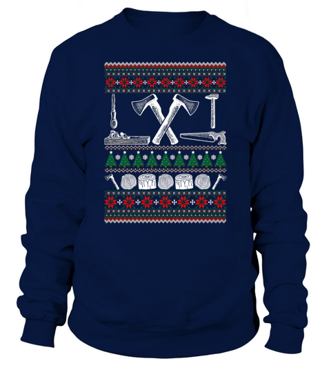 Woodworker Profession Ugly Christmas Sweatshirt Unisex