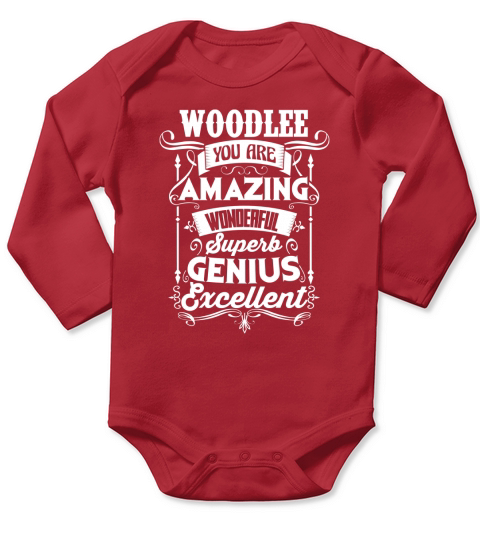 Proud To Be WOODLEE Tshirt Long Sleeve Baby One-Piece