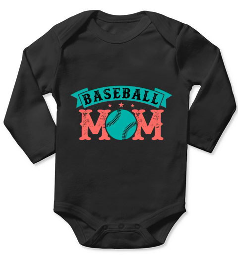 Baseball mom(1) Long Sleeve Baby One-Piece