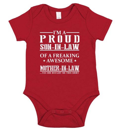 MOTHER IN LAW Short Sleeve Baby One-Piece