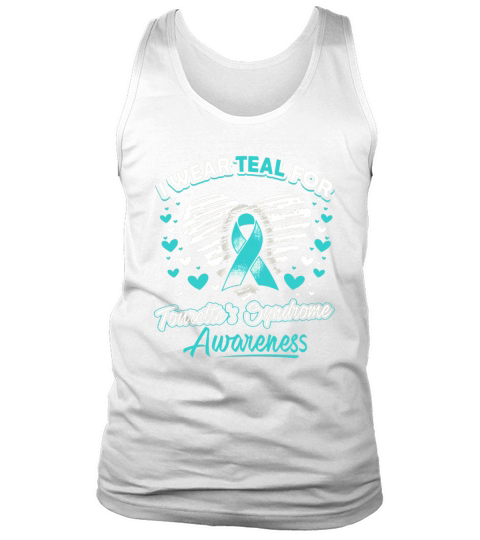 I Wear Teal For Tourettes Syndrome Aware Tank Top Unisex