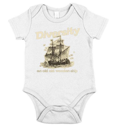 Diversity the Wooden Ship Short Sleeve Baby One-Piece