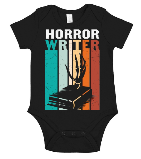 Funny Design Horror Writer Gift Short Sleeve Baby One-Piece