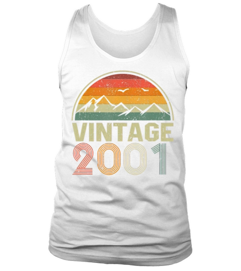 Classic 20th Birthday Gift Idea Vintage 2001 Tank Top Unisex