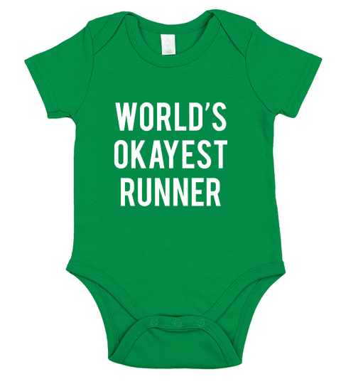 Worlds Okayest Runner Short Sleeve Baby One-Piece