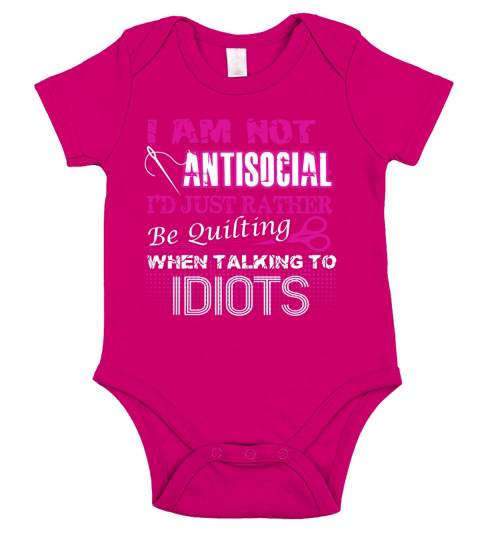 just rather be quilting shirt Short Sleeve Baby One-Piece
