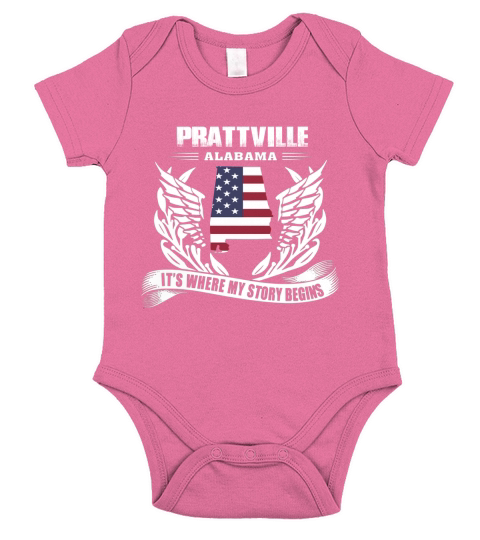 Prattville, Alabama Its Where My Story Begins Shirt Short Sleeve Baby One-Piece