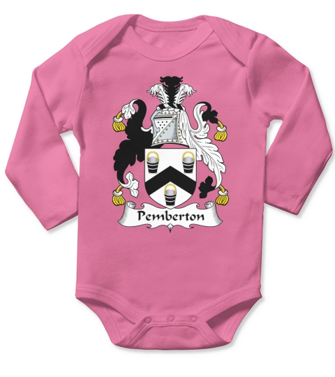 Pemberton Family Crest British Family Crests Long Sleeve Baby One-Piece