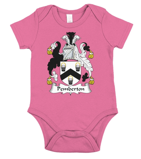 Pemberton Family Crest British Family Crests Short Sleeve Baby One-Piece