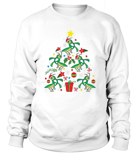 Pretty Praying Mantis Christmas Ornament Tree Funny Xmas Gift sweater Sweatshirt Unisex