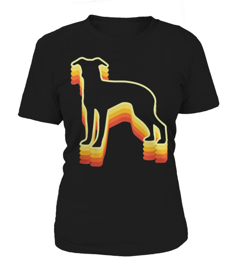 Italian Greyhound Vintage Retro Rainbow T-Shirt T-Shirt Women's T-Shirt
