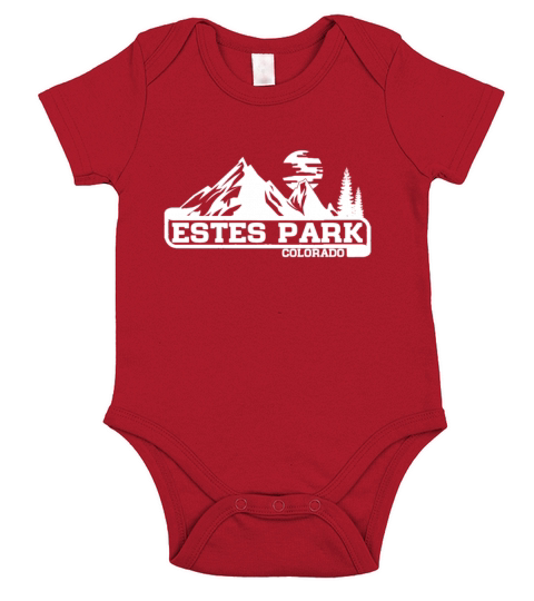 Estes Park Colorado Short Sleeve Baby One-Piece