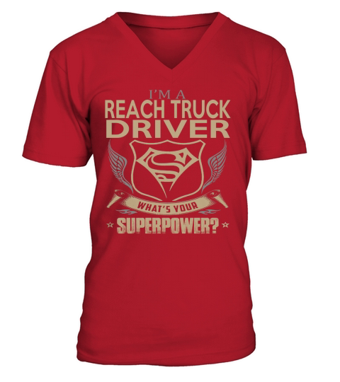 REACH TRUCK DRIVER V-Neck T-shirt