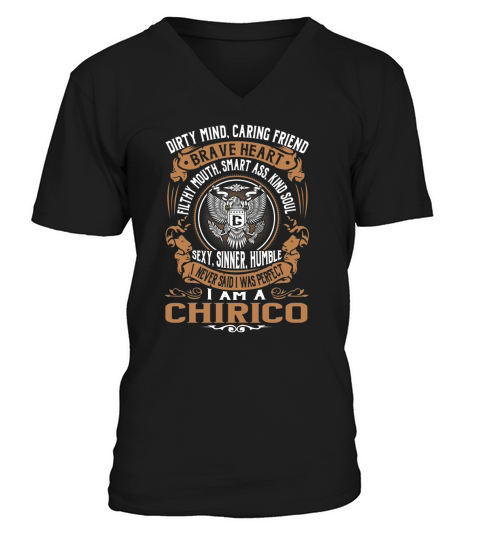 CHIRICO Last Name, Surname Tshirt V-Neck T-shirt