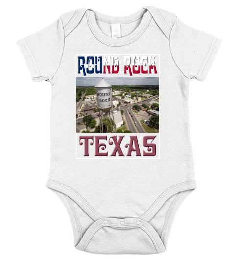 ROUND ROCK-Texas Short Sleeve Baby One-Piece
