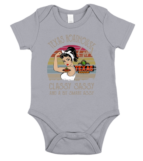 Texas Roadhouse Girl Classy Sassy And A Bit Smart Assy Vintage shirt Short Sleeve Baby One-Piece