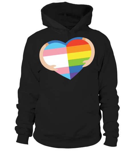 Heart with transgender for pride Hoodie Unisex