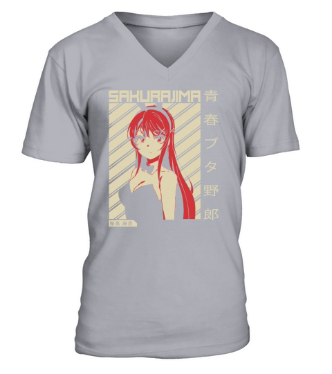 Mai Sakurajima| Anime V-Neck T-shirt