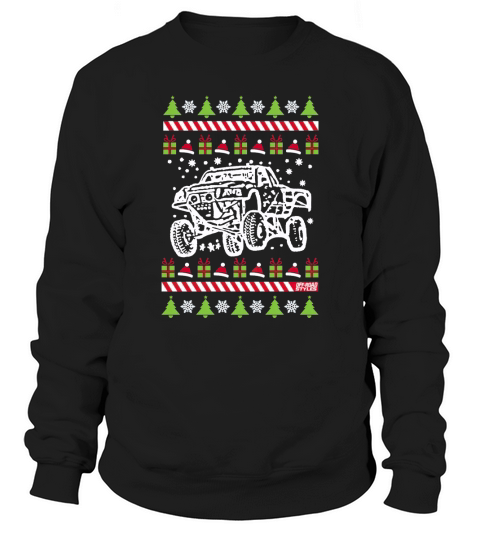 Ugly Christmas Trophy Truck Sweatshirt Unisex