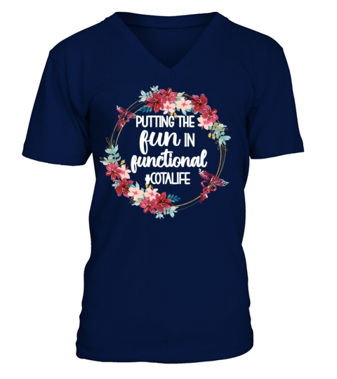 COTA Certified Occupational Therapy Assistant Gift V-Neck T-shirt