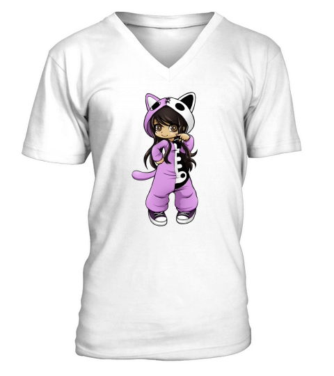Aphmau As a Cat Men’s Baseball T-Shirt V-Neck T-shirt