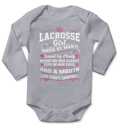 Awesome Lacrosse Girl Best Shirts For Women Long Sleeve Baby One-Piece