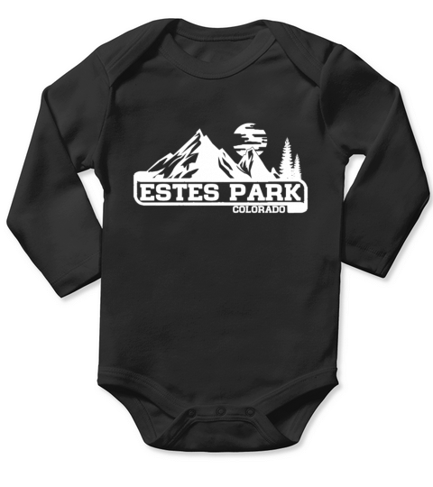 Estes Park Colorado Long Sleeve Baby One-Piece
