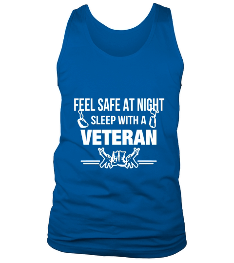Feel Safe At Night Sleep With A Veteran Shirt Men’s Baseball T-Shirt Tank Top Unisex