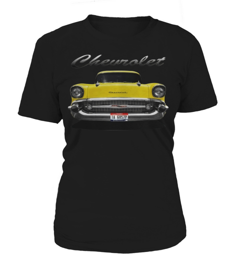 1957 Chvy Bel Front Yellow Women's T-Shirt